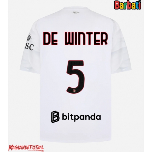 AC Milan Koni De Winter #5 Tricou Fotbal Replică 2026-27 Barbati Deplasare AC Milan Koni De Winter #5 Tricou Fotbal Replică 2026-27 Barbati Deplasare